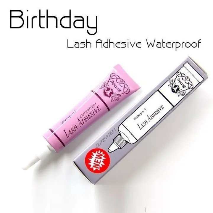BIRTHDAY WATERPROOF EYELASH ADHESIVE Glue - Original Made In Thailand