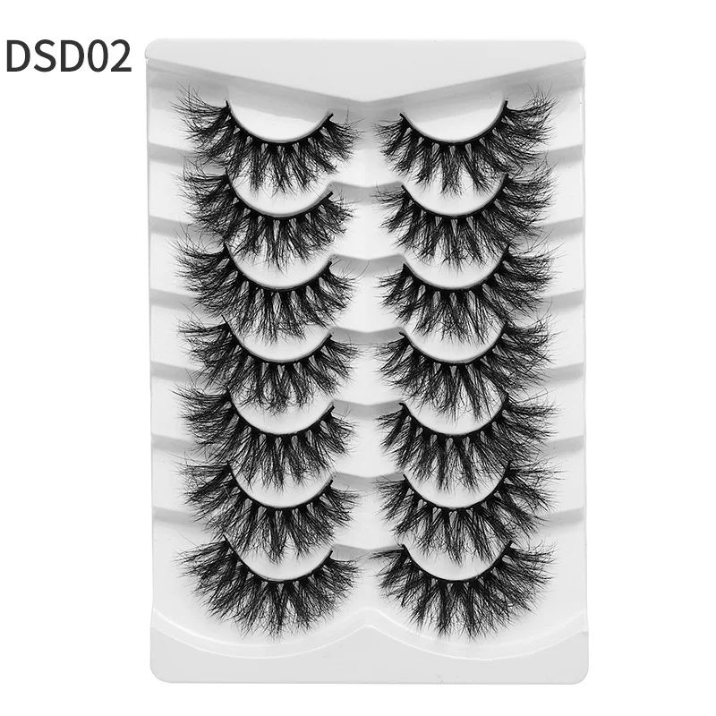 7 pairs natural eyelash -Dsd02