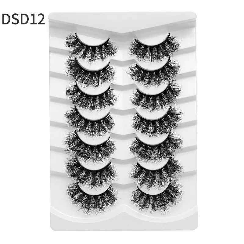 7 pairs natural eyelash -Dsd12