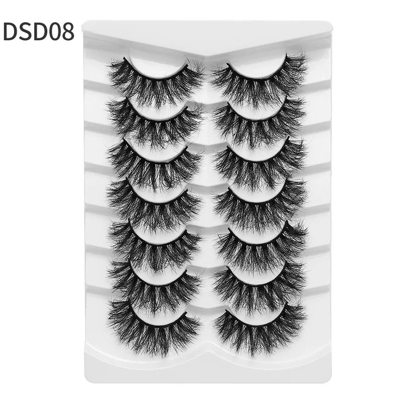 7 pairs natural eyelash -DSD08