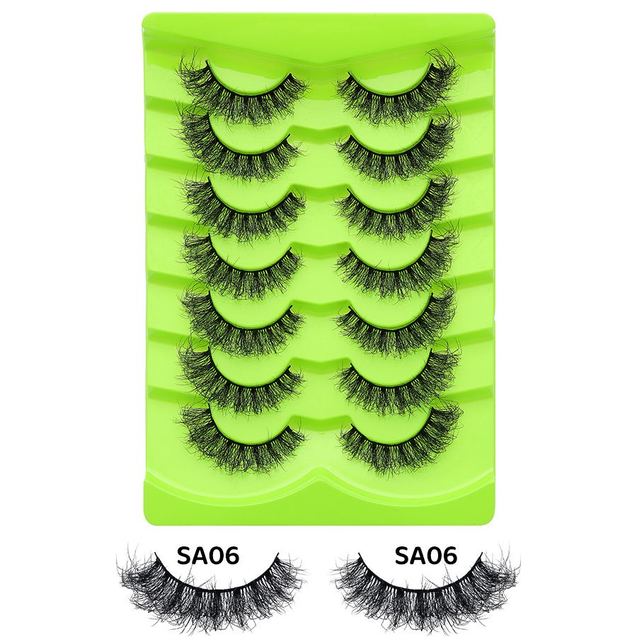 7 pairs natural eyelash -SA06