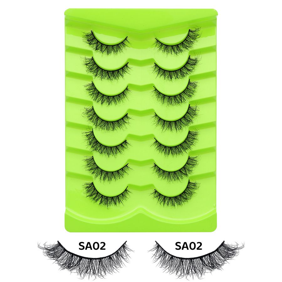 7 pairs natural eyelash -SA02