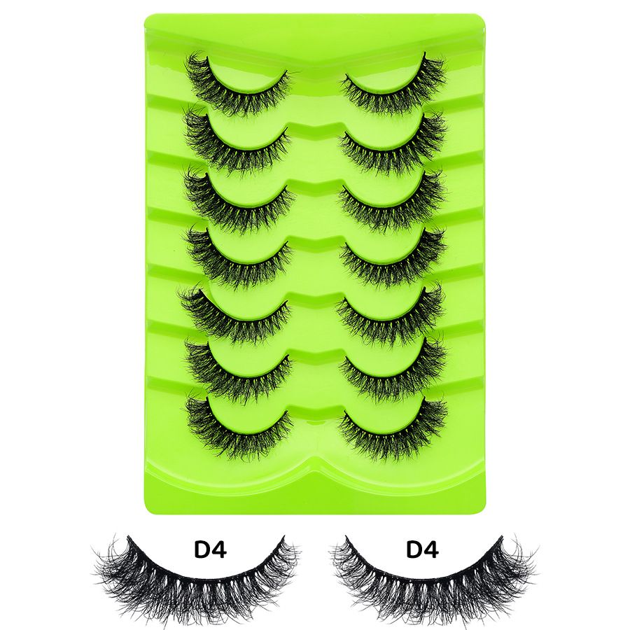 7 pairs natural eyelash -D4