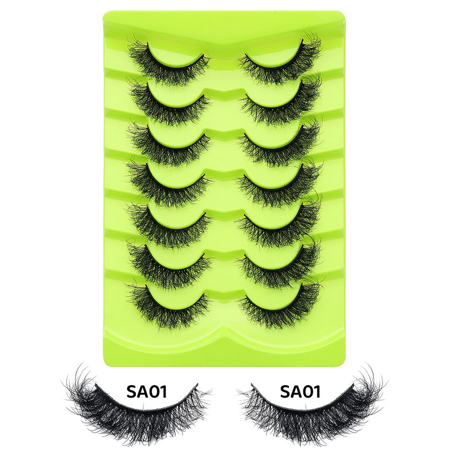 7 pairs natural eyelash -Sa01