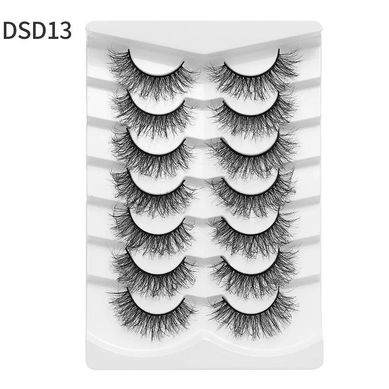 7 pairs natural eyelash -DSD13